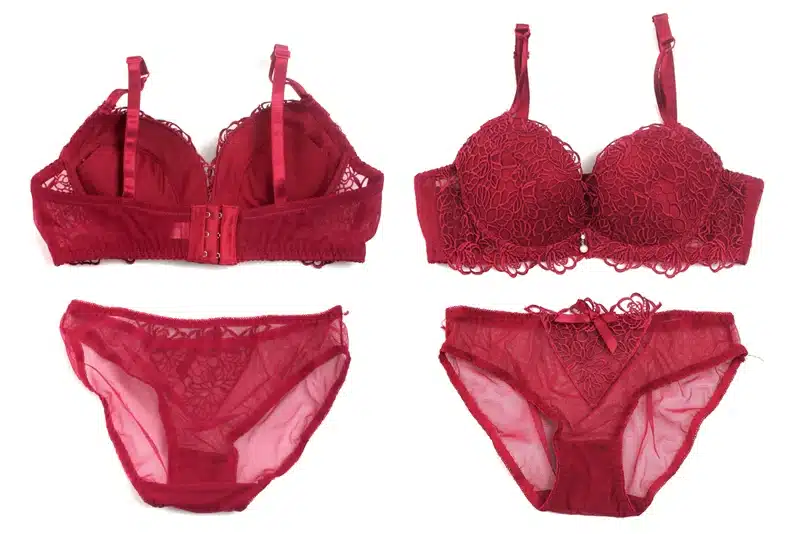 DeRuiLaDy Fashion Flower Embroidery Women Bra Set Adjusted Super Push Up Thick Underwear Women Padded Bralette Bra Panty Set 32