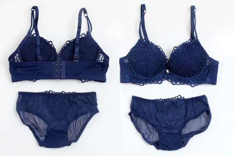 DeRuiLaDy Fashion Flower Embroidery Women Bra Set Adjusted Super Push Up Thick Underwear Women Padded Bralette Bra Panty Set 36