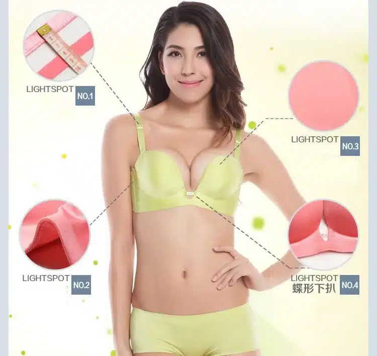 DeRuiLaDy Women Bra Plus Size C Cup Sexy Lingerie Super Push Up Bra High Quality Seamless Underwear Brassiere Half C Cup Bras 20