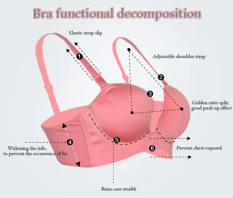 DeRuiLaDy Women Bra Plus Size C Cup Sexy Lingerie Super Push Up Bra High Quality Seamless Underwear Brassiere Half C Cup Bras 22