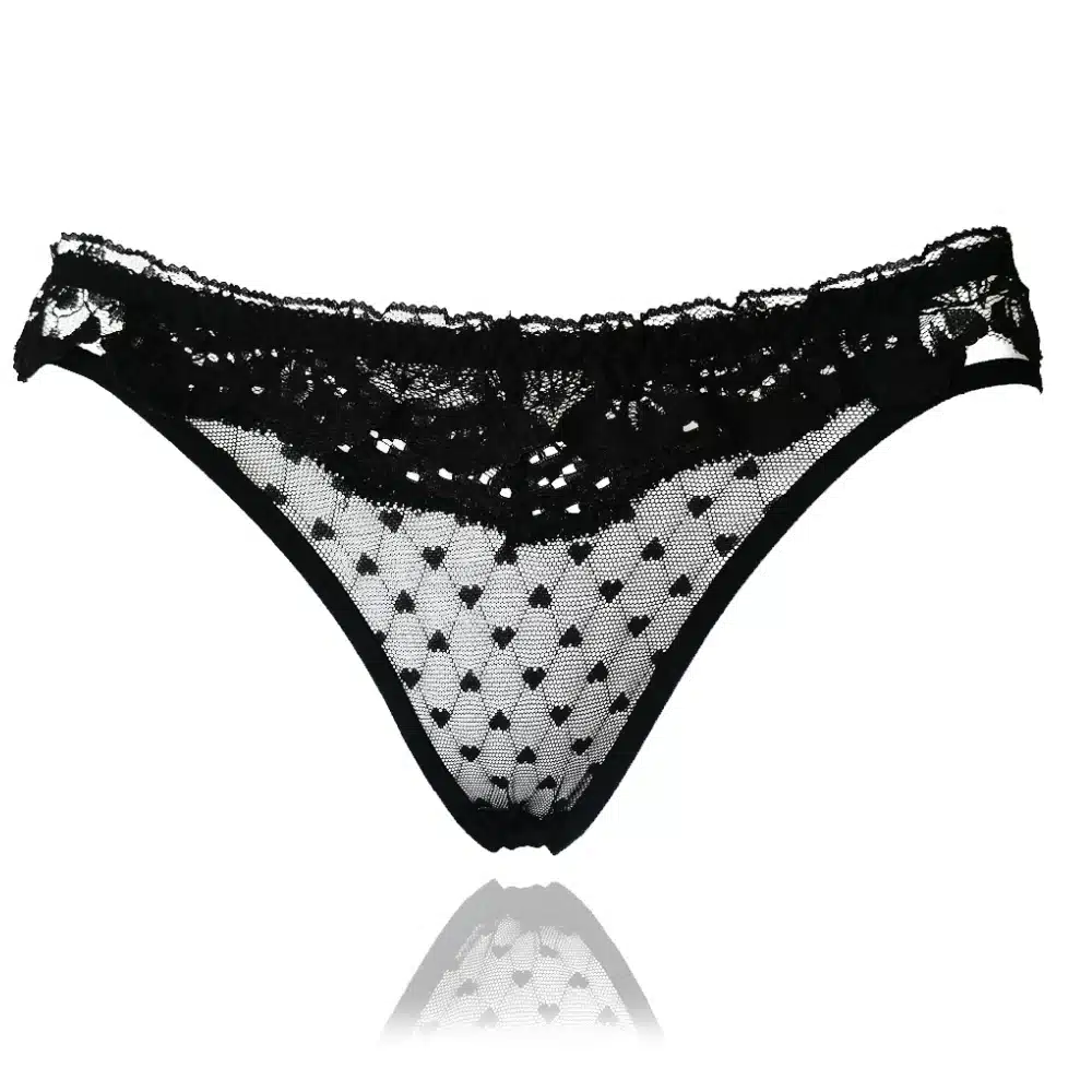 L'bellagiovanna Underwear Women's G string Sexy String Lingerie Lace Thong Seamless Briefs Transparent Panties Knickers 8014 14