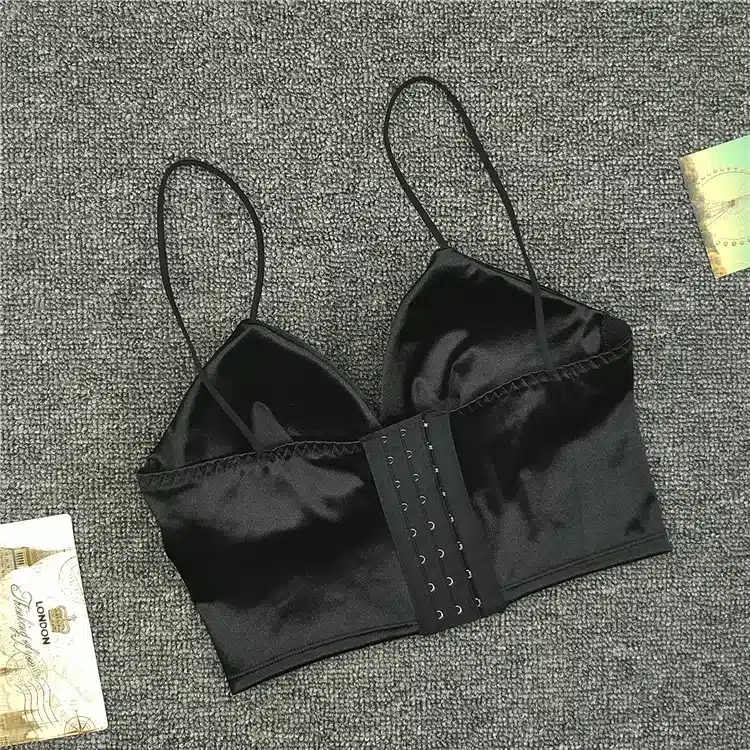 Sexy Women Sexy Strap Silk smooth Plunge Bralette Bra Sleeping brassiere Push Up Bras sexy lingerie Top wireless bra top 13