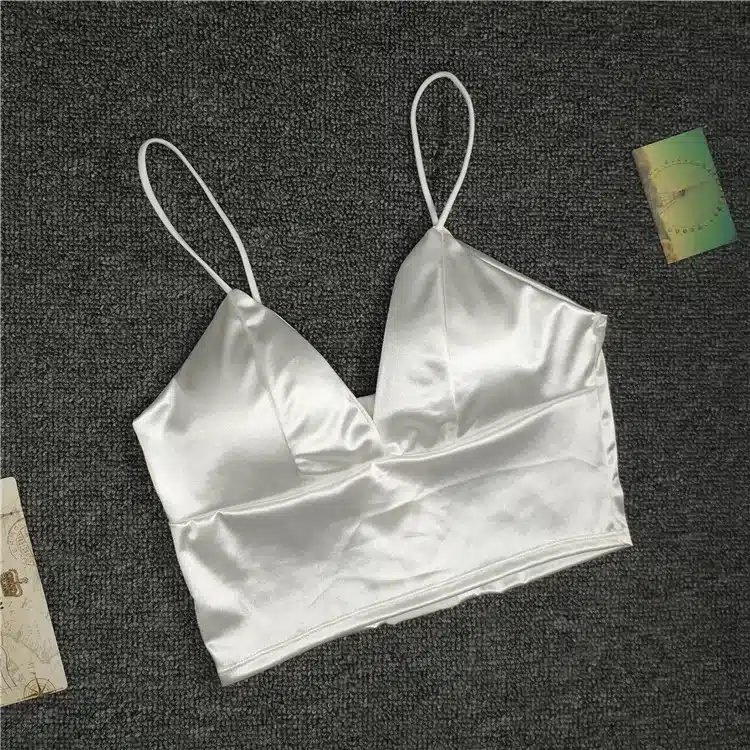 Sexy Women Sexy Strap Silk smooth Plunge Bralette Bra Sleeping brassiere Push Up Bras sexy lingerie Top wireless bra top 15