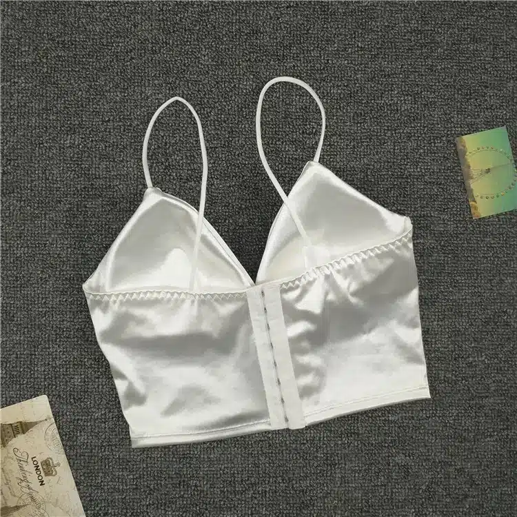 Sexy Women Sexy Strap Silk smooth Plunge Bralette Bra Sleeping brassiere Push Up Bras sexy lingerie Top wireless bra top 17
