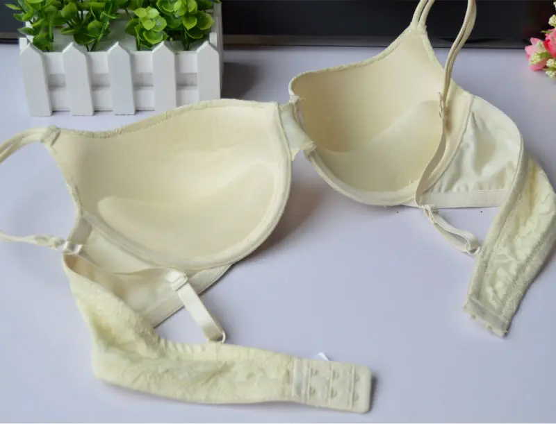 New Ladies Lingerie 6 Colors Bra Support Push Up Lace 32 34 36 38 40 A B C D Bras Plunge Embroidery Underwire Bralette Top 30