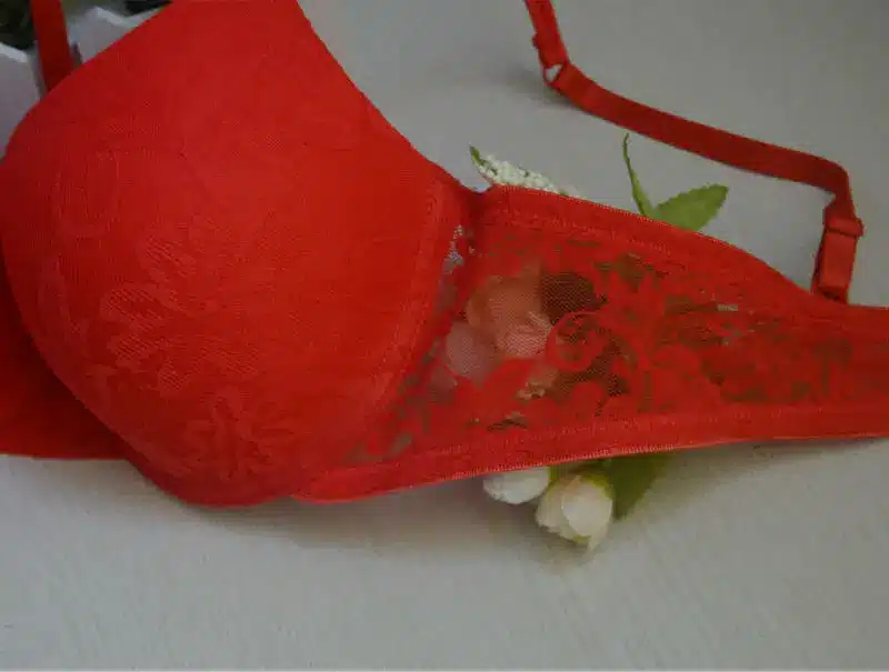 New Ladies Lingerie 6 Colors Bra Support Push Up Lace 32 34 36 38 40 A B C D Bras Plunge Embroidery Underwire Bralette Top 38
