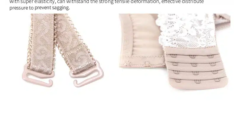 PAERLAN Wire Free Seamless lace bra dress 1/2 half a cup of small chest strap B women underwear 15