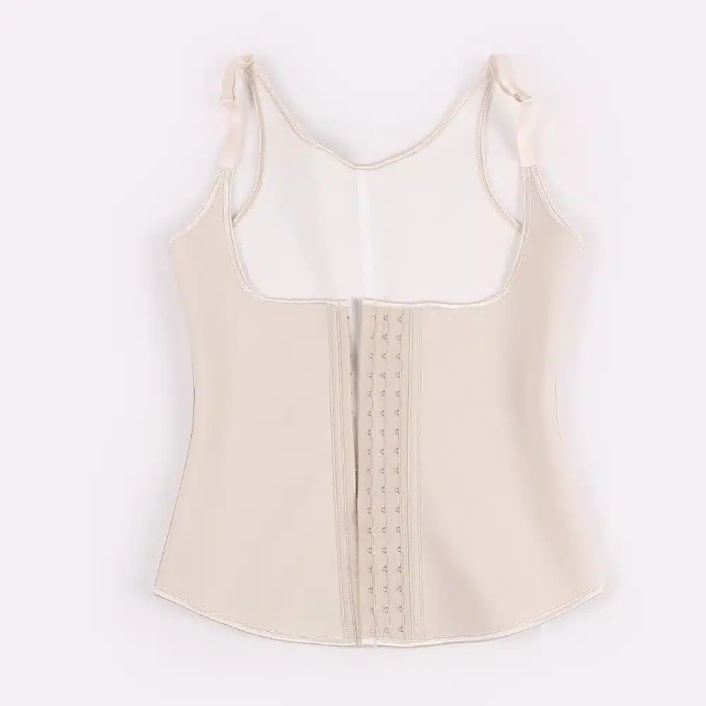 Beige Latex Hot Body Shaper Slimming Underwear Belt Plus Size Waist Corsets Latex Waist Trainer Corset Underbust 6