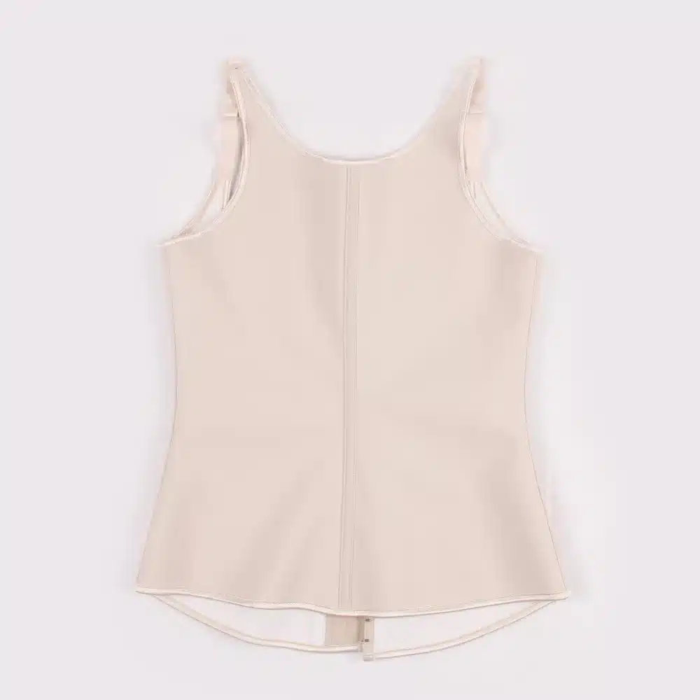 Beige Latex Hot Body Shaper Slimming Underwear Belt Plus Size Waist Corsets Latex Waist Trainer Corset Underbust 7