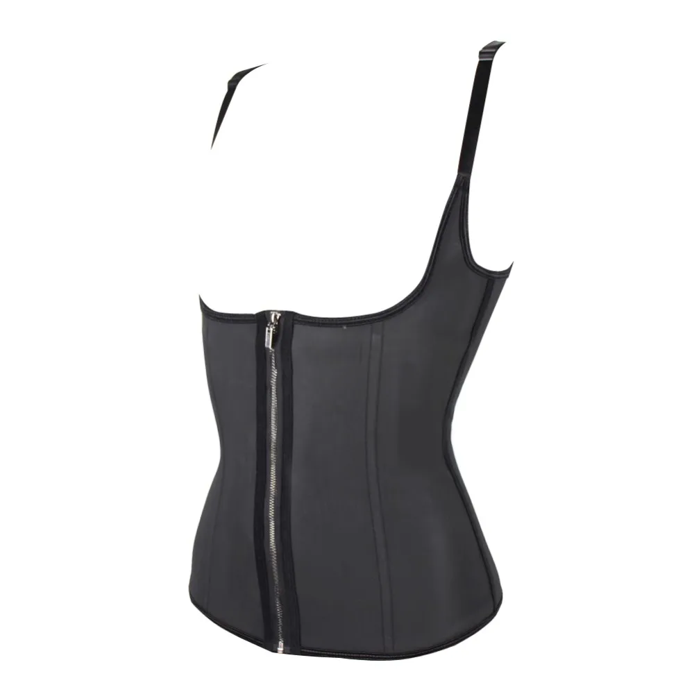 FeelinGirl 2017 100% Latex Waist Cincher Latex Waist Corsets 6 Steel Bone Corset Cinta Modeladora Waist Trainer C 4