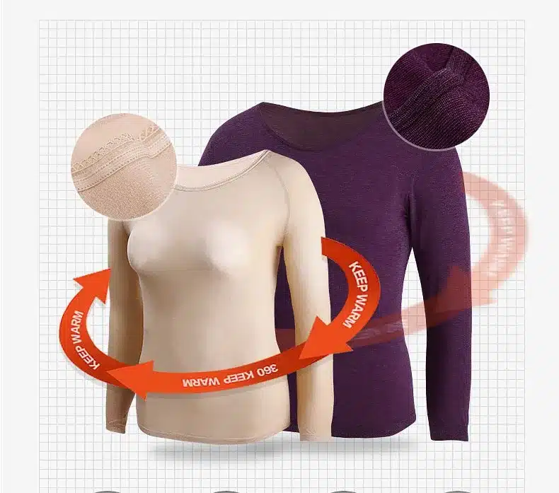 Winter 37 Degree Constant Temperature Women Long Johns Super Elastic Couples Ultrathin Thermal Underwear Sets Seamless Body Suit 15