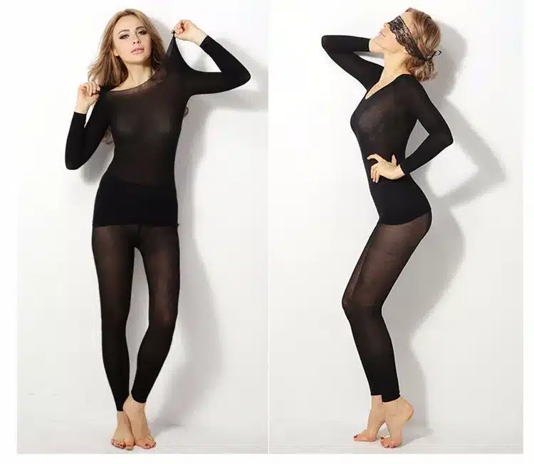 Winter 37 Degree Constant Temperature Women Long Johns Super Elastic Couples Ultrathin Thermal Underwear Sets Seamless Body Suit 38