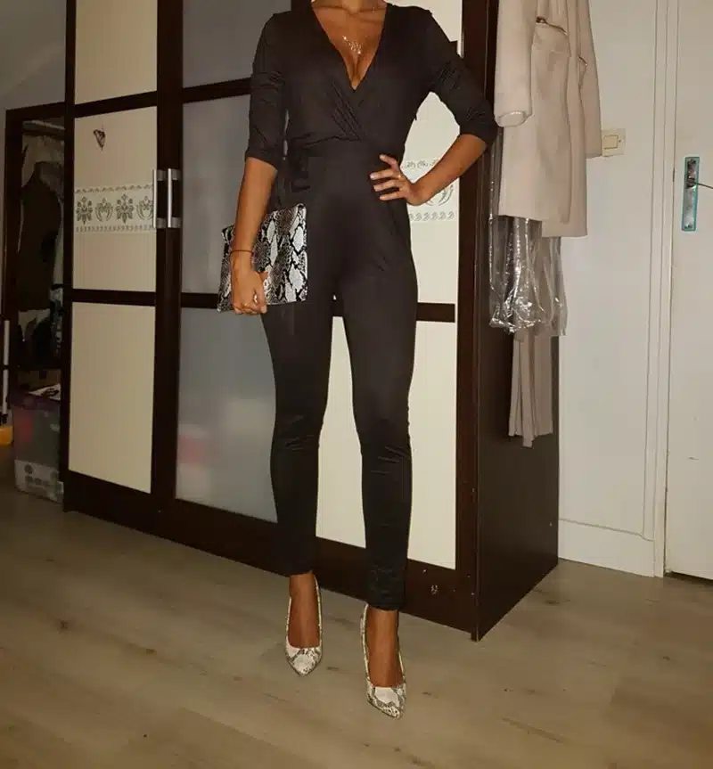 Sedrinuo 2017 casual fashion overalls deep v neck suede belt bodycon jumpsuit romper Bodie Autumn fitness women party jumpsuits 47