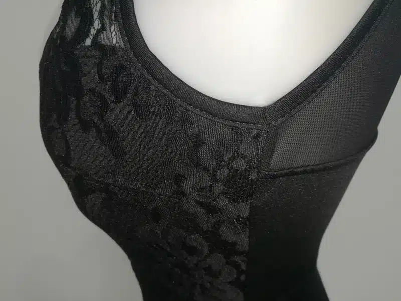 ADEWEL 2017 Sexy Bodysuit Women Black Lace High Neck Cut Out Back Bodycon Jumpsuits Romper Combinaison Shorts Playsuits 18