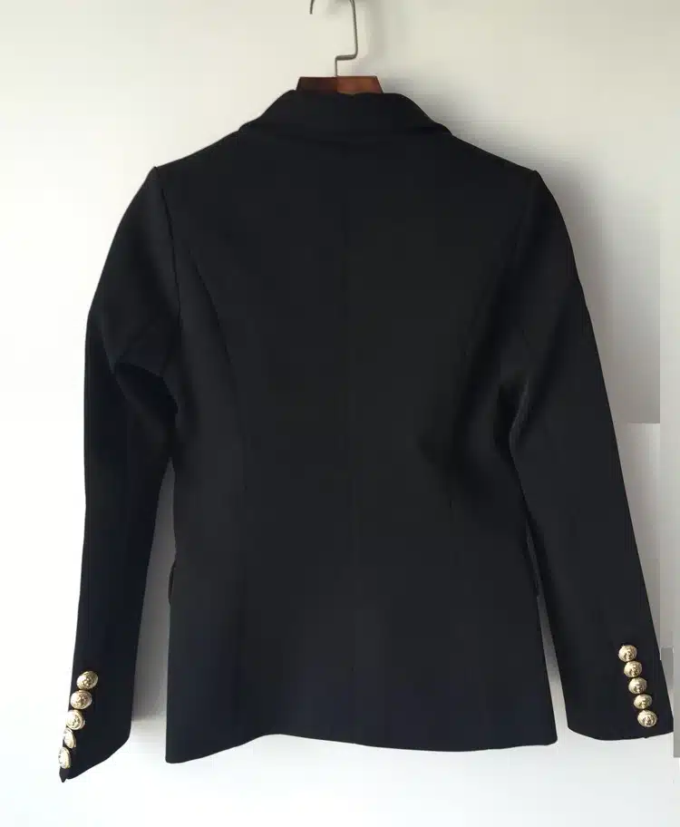 TOP QUALITY New Fashion 2017 Designer Blazer Jacket Women's Double Breasted Metal Lion Buttons Blazer Outer size S-XXL 5