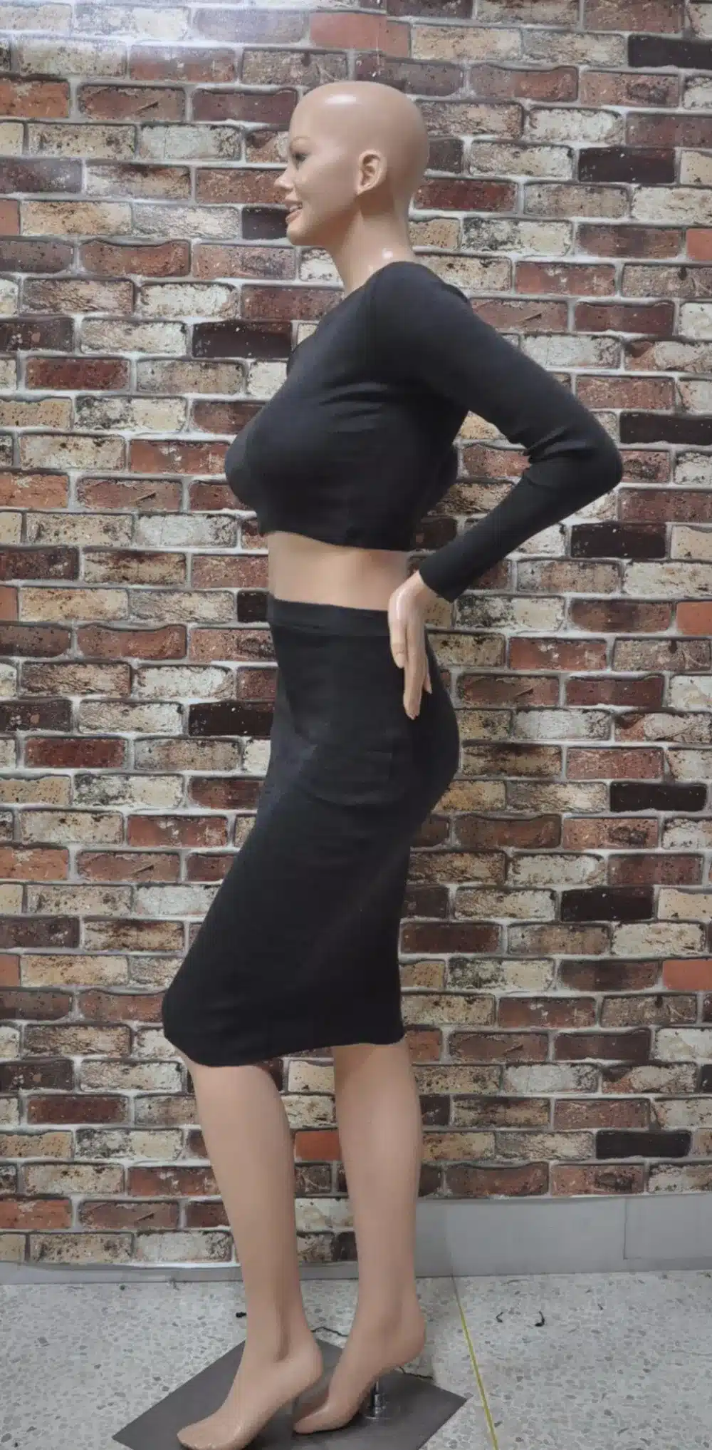 2 piece set women Long Sleeve crop top and skirt set Mid-length Hip-wrapped Skirt Tracksuits TC97501010005 14