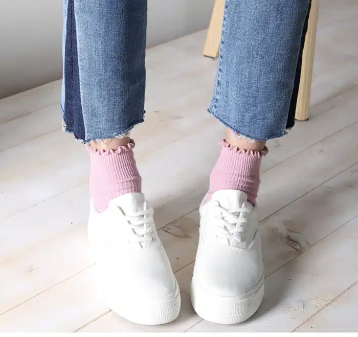 Sweet Spring Pure Color Cotton Lace Ruffles Women Socks Lovely Frilly Edge Princess Girls Socks High Quality Summer Autumn Socks 16