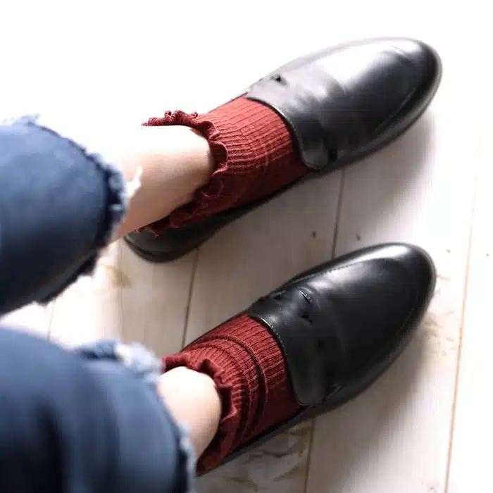 Sweet Spring Pure Color Cotton Lace Ruffles Women Socks Lovely Frilly Edge Princess Girls Socks High Quality Summer Autumn Socks 20