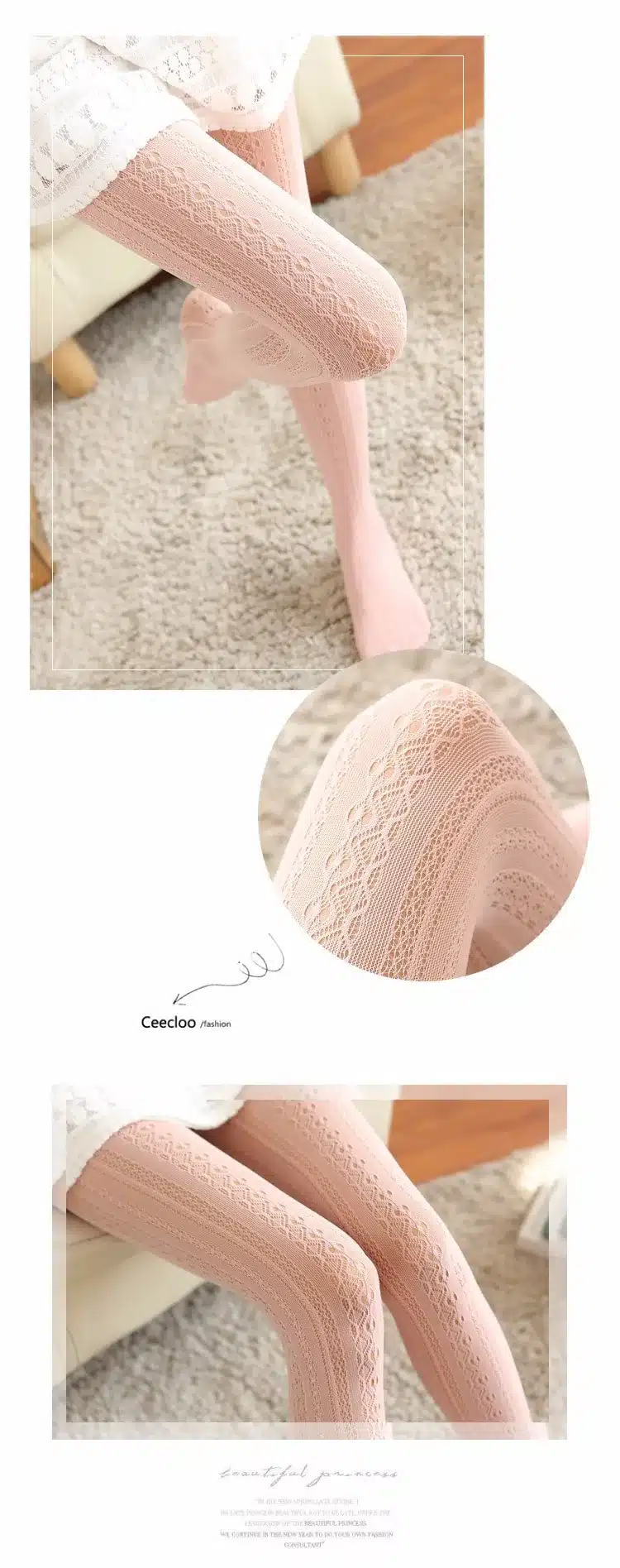Spring Summer Girls Tights Hollow Striped Sexy Stockings Women Female Lolita Nylon Tights Japanese Pantyhose With Foot Hot Sale 14