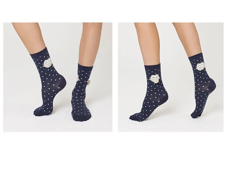 Foot 22-25cm Bunny Socks Rabbit Owl Polka Dot Animals Zoo Yellow Duck Spotty Dog Cookie Purl OVO Fluff Fluffy Panda Bear Cat Paw 12