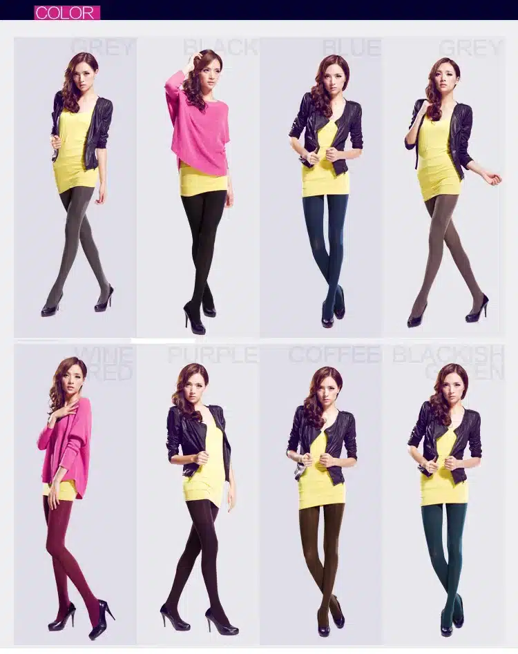 BIVIGAOS Fashion Sexy Kawaii Cute 120D Velvet Seamless Pantyhose Candy Color Tights Opaque Collant Women 16 Color Medias Tocas 29