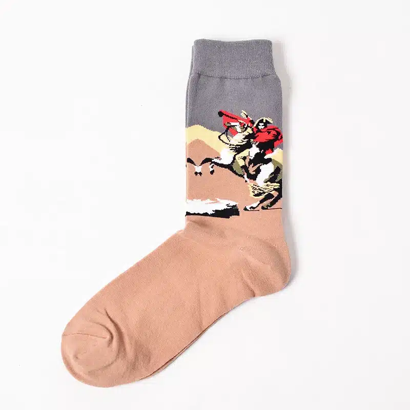 Socks Funny Retro Art Painting Character Pattern for Women Men ox Calcetines Van Gogh Socks paragraph abstract art oil painting 20