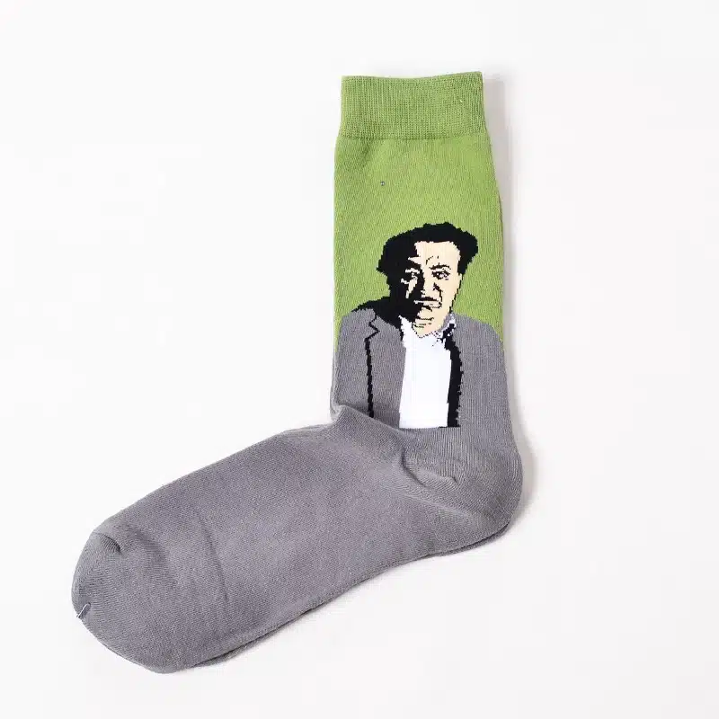 Socks Funny Retro Art Painting Character Pattern for Women Men ox Calcetines Van Gogh Socks paragraph abstract art oil painting 29