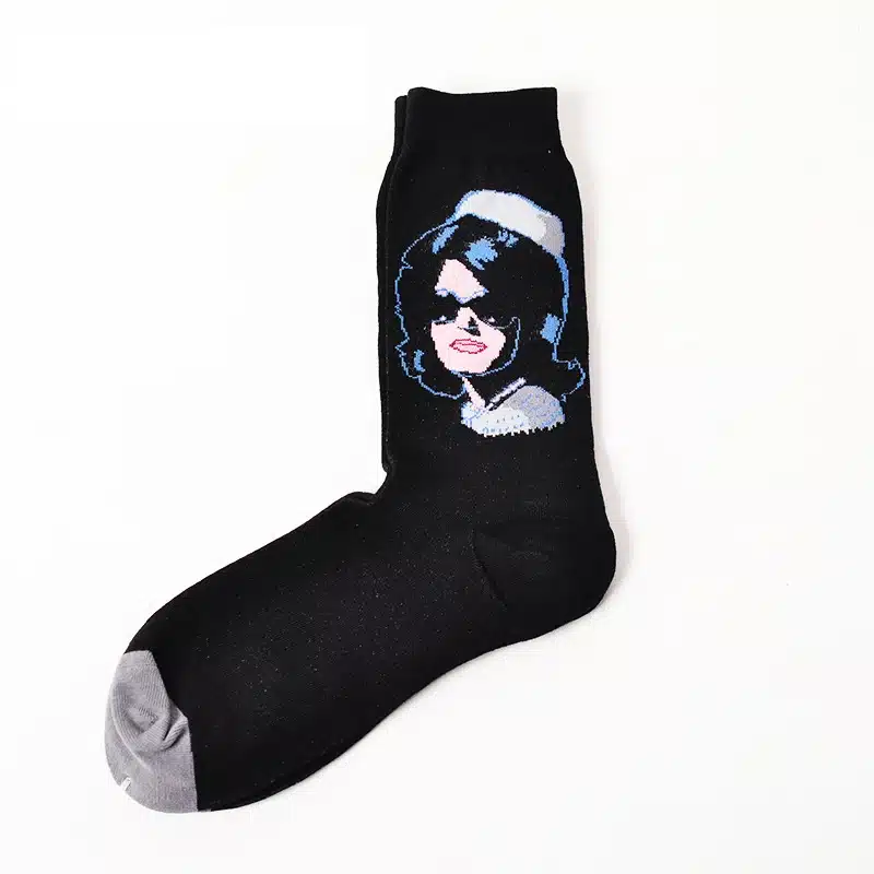 Socks Funny Retro Art Painting Character Pattern for Women Men ox Calcetines Van Gogh Socks paragraph abstract art oil painting 32