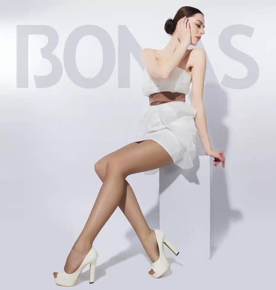 BONAS T Crotch Pantyhose Women's Fashion Black Nylon Tights Slim Sexy Seamless Design Girls Elasticity Spandex Female 1