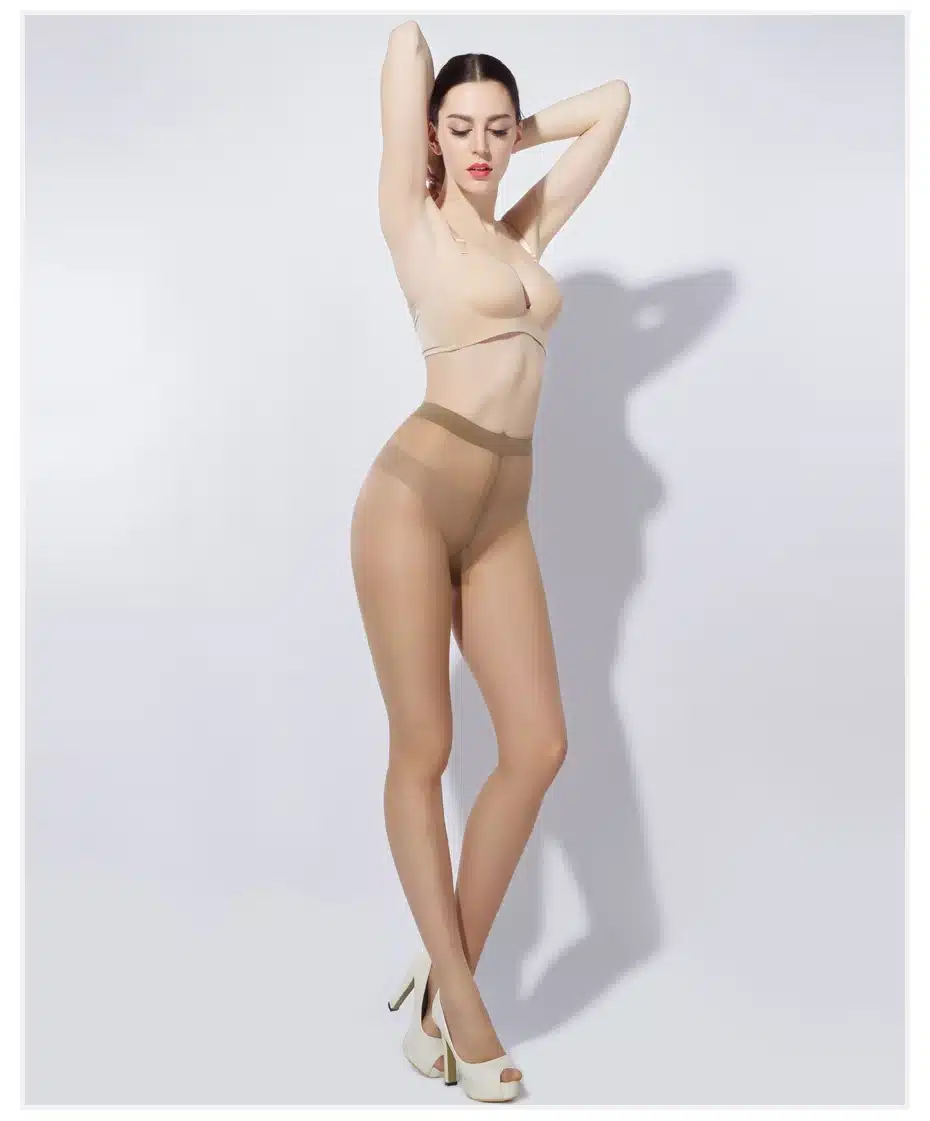 BONAS T Crotch Pantyhose Women's Fashion Black Nylon Tights Slim Sexy Seamless Design Girls Elasticity Spandex Female 5