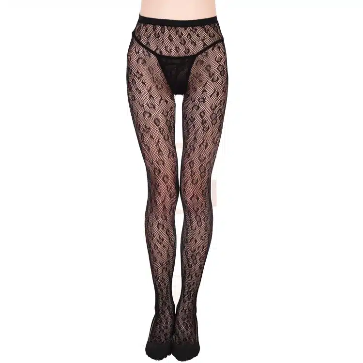 HSS Soft Mesh Women's Tights Sexy Lady Stockings Tattoos Jacquard Elastic Lace Top Garter Belt Thigh Black Pantyhose 3