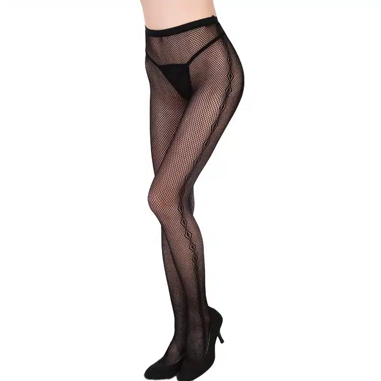 HSS Soft Mesh Women's Tights Sexy Lady Stockings Tattoos Jacquard Elastic Lace Top Garter Belt Thigh Black Pantyhose 7