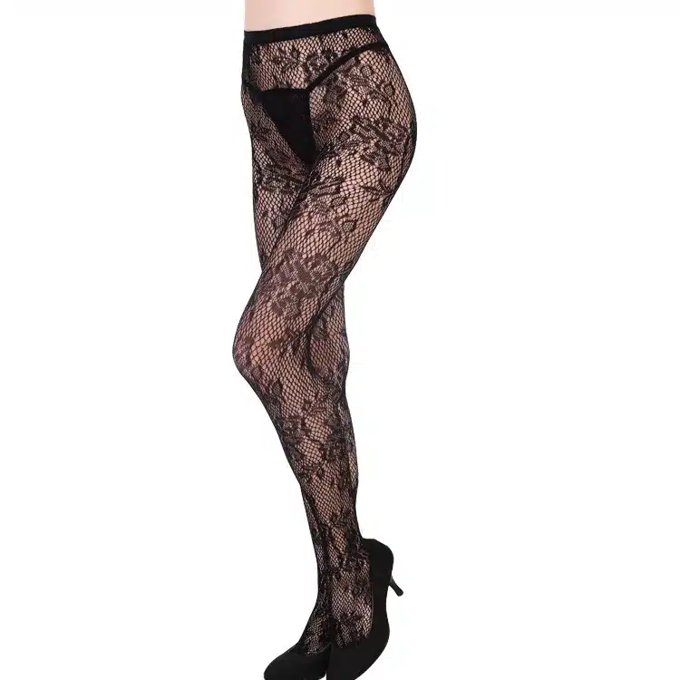 HSS Soft Mesh Women's Tights Sexy Lady Stockings Tattoos Jacquard Elastic Lace Top Garter Belt Thigh Black Pantyhose 21