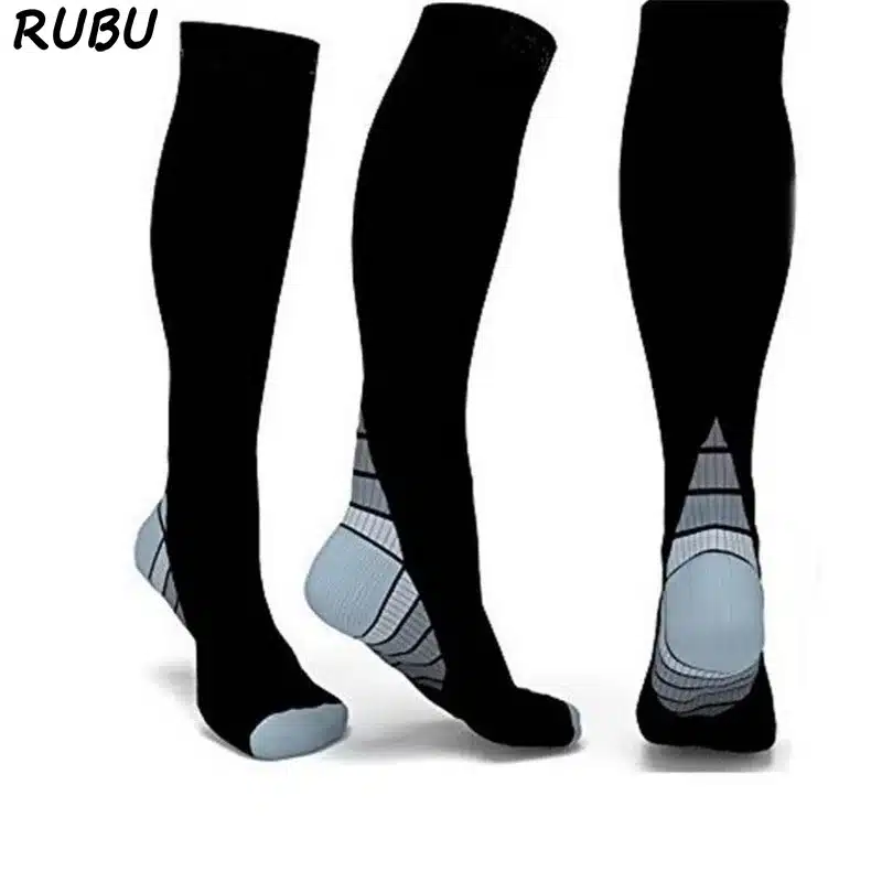 Unisex Women Men Compression Socks Anti-fatigue Long Leg Socks Soft Breathable Elastic Strong Nylon Stretch Socks 8AD3 16