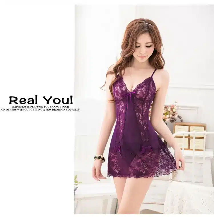 CR New Women's Sexy Lace Nightgowns Fashion Sleepwear Hallow Out Slip Sleeping Dress Wholesales,AP072 Free Shipping 39