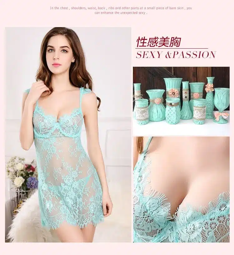Lace nightgowns women nightwear sleepwear dress nighties for women sleeping dress women night dress sleepwear sexy nightgown 6