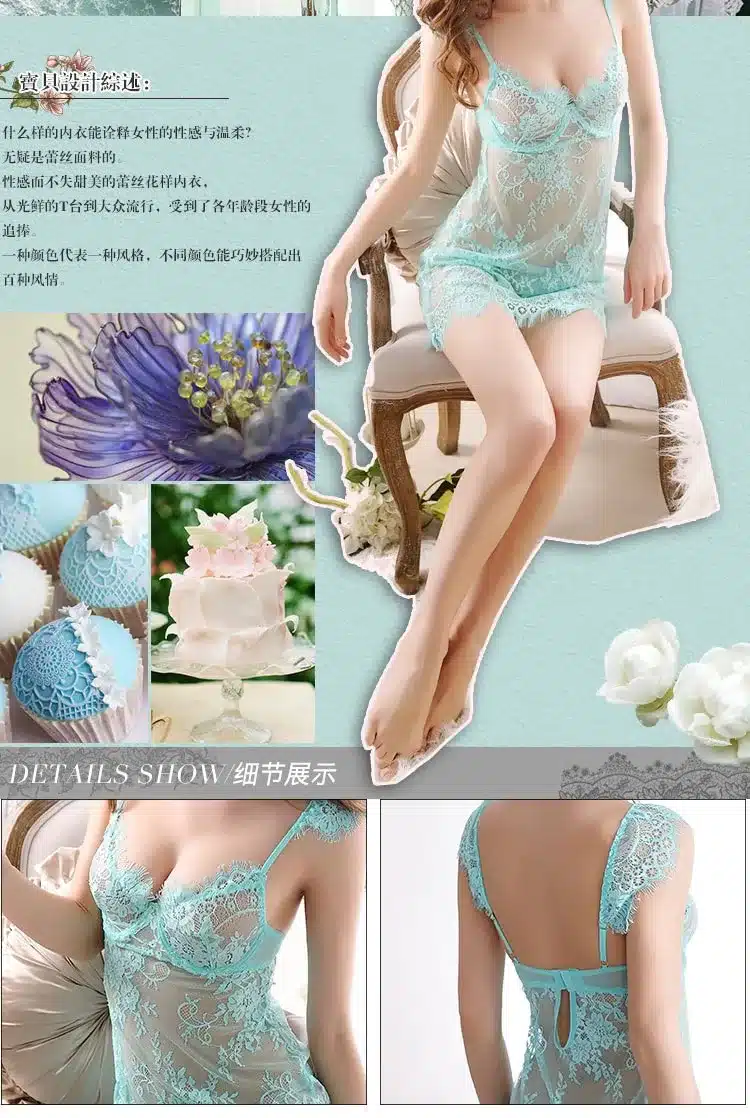 Lace nightgowns women nightwear sleepwear dress nighties for women sleeping dress women night dress sleepwear sexy nightgown 16