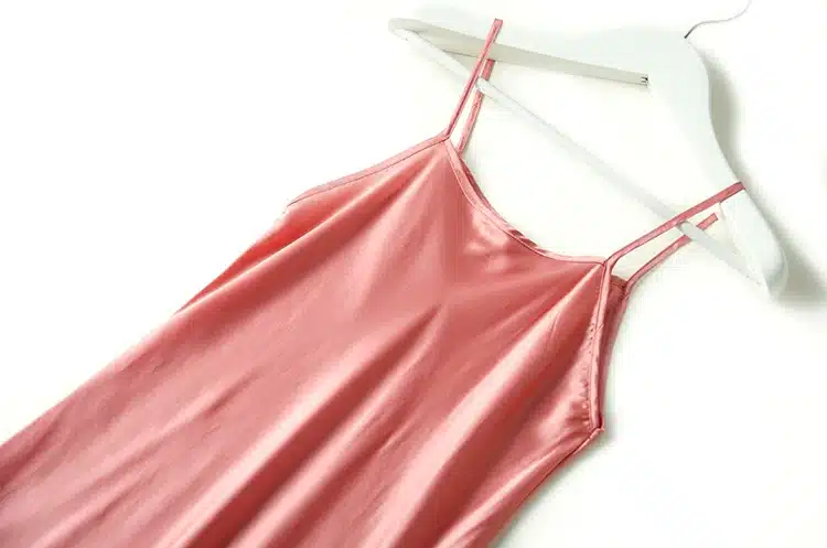 Silk SLEEP Dress REAL SILK women sleepwear healthy home dress Slips SALE 2016 spring new Black RED PINK 9