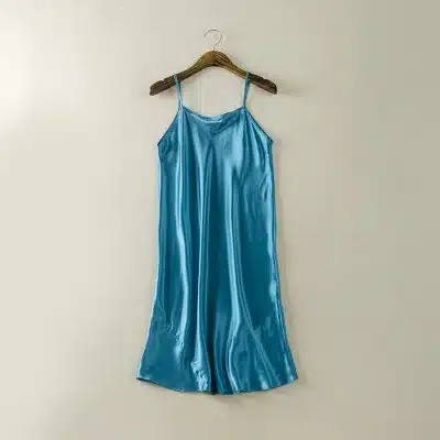 Silk SLEEP Dress REAL SILK women sleepwear healthy home dress Slips SALE 2016 spring new Black RED PINK 26