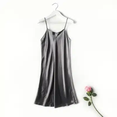 Silk SLEEP Dress REAL SILK women sleepwear healthy home dress Slips SALE 2016 spring new Black RED PINK 27