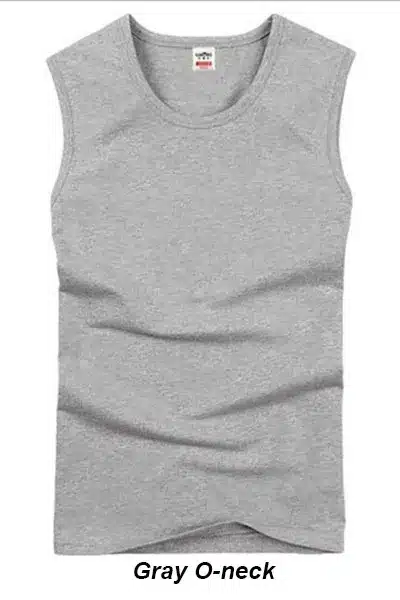 2018 Cotton Big Size Summer men clothing Tank Tops Black White Gray Singlets Sleeveless fitness men vest Bodybuilding t shirt 12