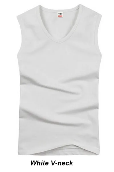 2018 Cotton Big Size Summer men clothing Tank Tops Black White Gray Singlets Sleeveless fitness men vest Bodybuilding t shirt 15