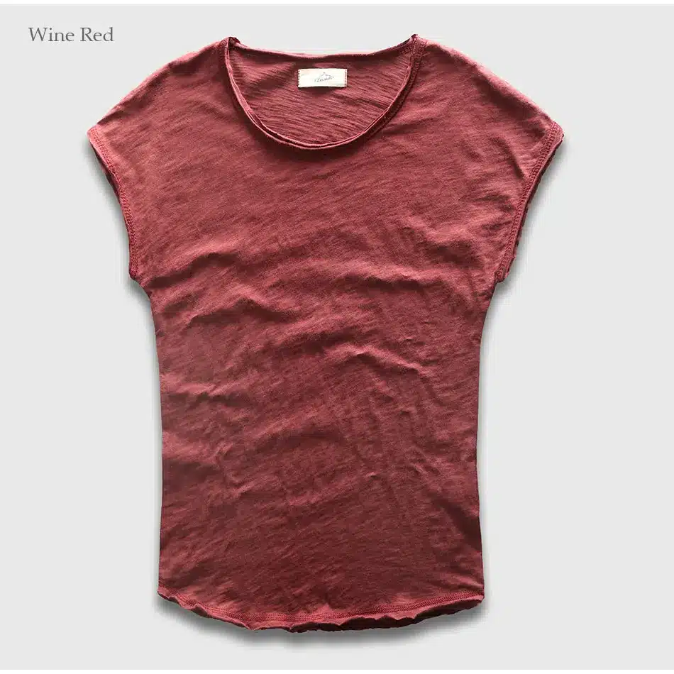 Men T-Shirt Fashion Crew Neck Sleeveless Plain TShirts Men Swag Hip Hop Basic Male Top Tees Shirts 23