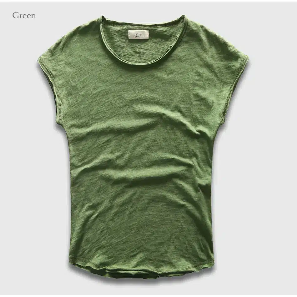 Men T-Shirt Fashion Crew Neck Sleeveless Plain TShirts Men Swag Hip Hop Basic Male Top Tees Shirts 25