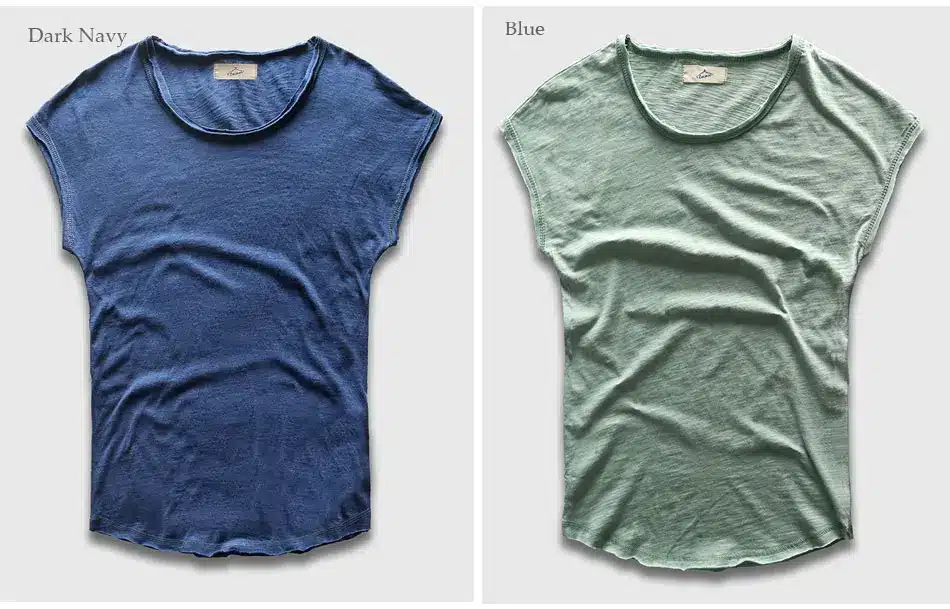 Men T-Shirt Fashion Crew Neck Sleeveless Plain TShirts Men Swag Hip Hop Basic Male Top Tees Shirts 29