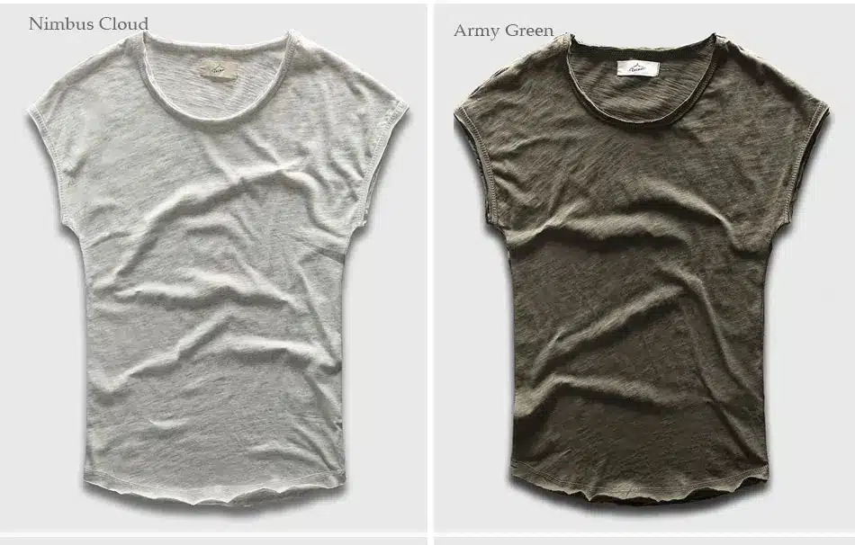 Men T-Shirt Fashion Crew Neck Sleeveless Plain TShirts Men Swag Hip Hop Basic Male Top Tees Shirts 32