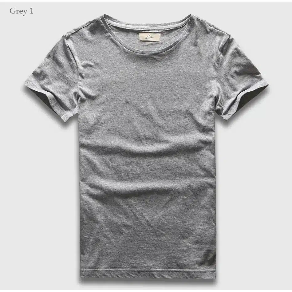 Zecmos 2017 Slim Fit V-Neck T-Shirt Men Basic Plain T Shirt Male Clothes Solid Cotton Top Tees Short Sleeve Fashion 31