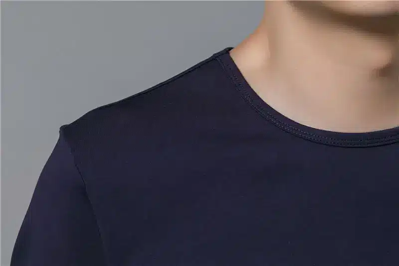 COODRONY T-Shirt Men 2017 Spring Summer New Long Sleeve O-Neck T Shirt Men Brand Clothing Fashion Patchwork Cotton Tee Tops 7622 14