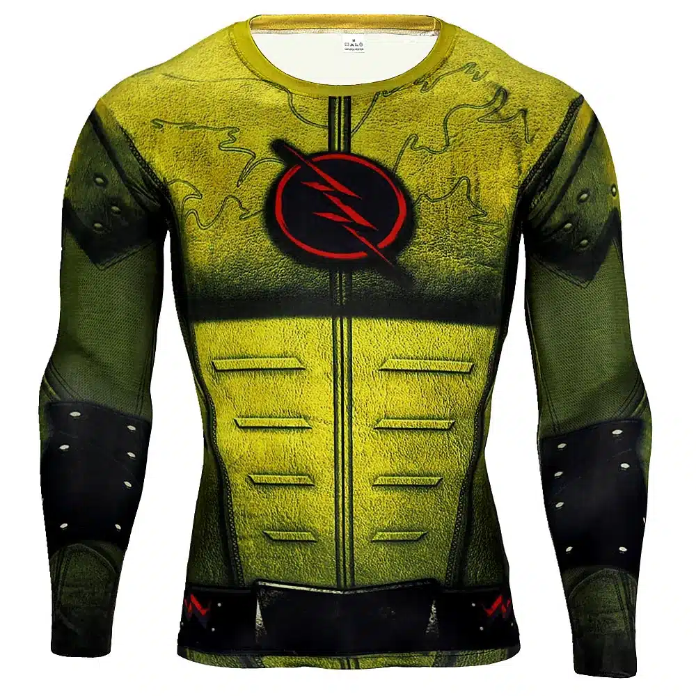 Mens Anime The Flash Barry Allen 3D Printed T Shirts Compression Shirt Fitness Men Crossfit Black Panther T Shirt Brand Clothing 17