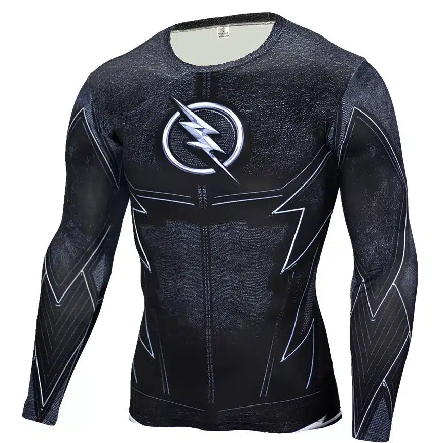 Mens Anime The Flash Barry Allen 3D Printed T Shirts Compression Shirt Fitness Men Crossfit Black Panther T Shirt Brand Clothing 19